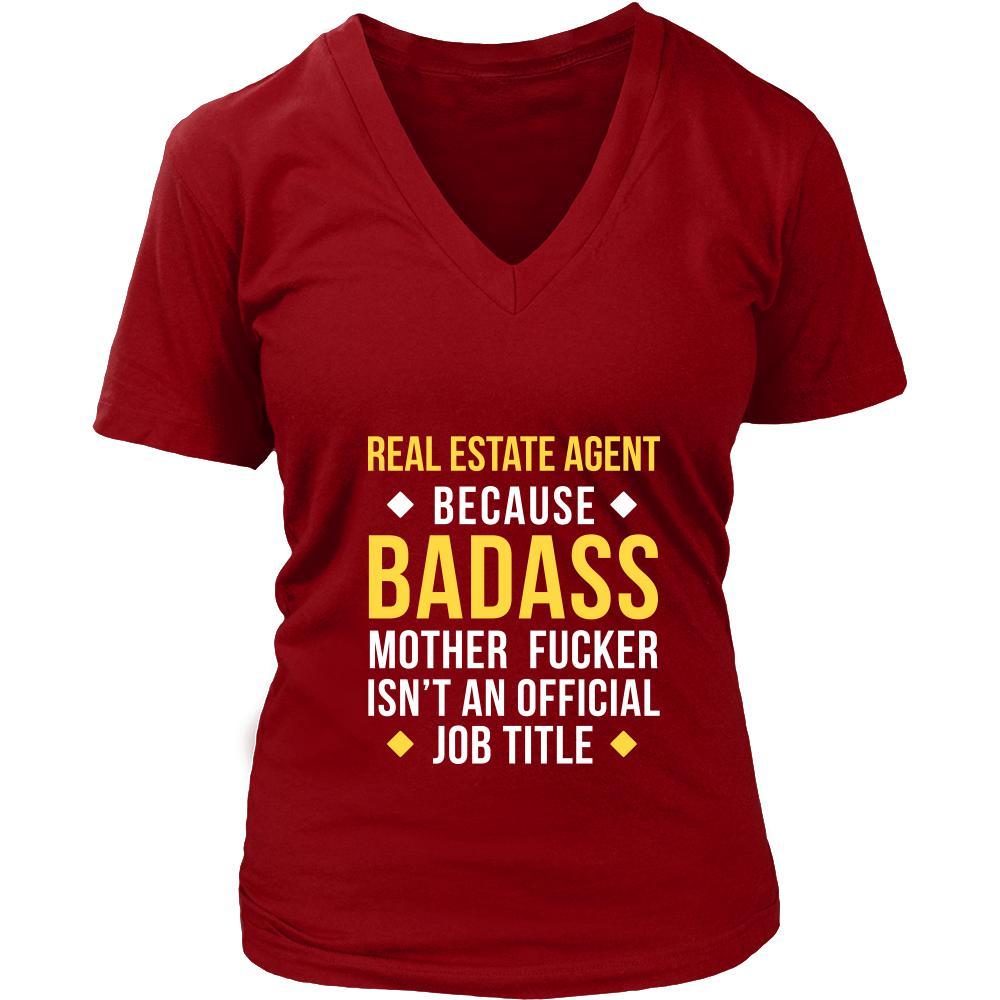Real Estate Agent Shirt - Real Estate Agent because badass mother fucker isn't an official job title - Profession Gift-T-shirt-Teelime | shirts-hoodies-mugs