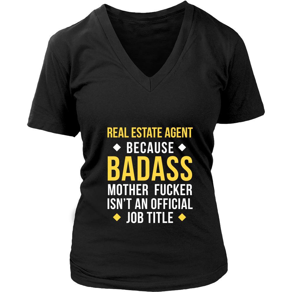 Real Estate Agent Shirt - Real Estate Agent because badass mother fucker isn't an official job title - Profession Gift-T-shirt-Teelime | shirts-hoodies-mugs