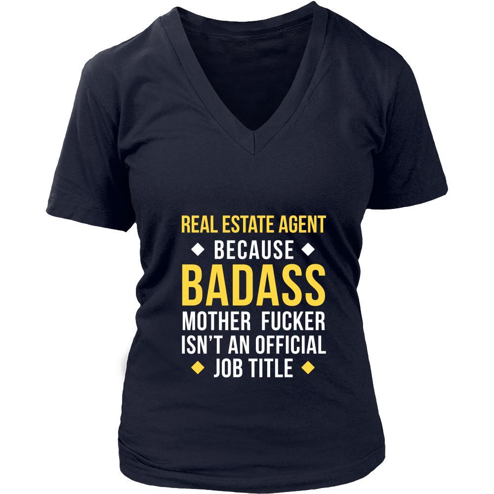 Real Estate Agent Shirt - Real Estate Agent because badass mother fucker isn't an official job title - Profession Gift-T-shirt-Teelime | shirts-hoodies-mugs