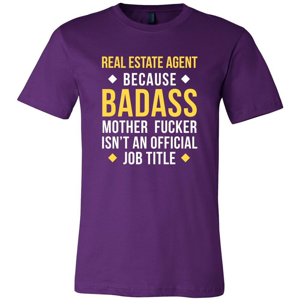 Real Estate Agent Shirt - Real Estate Agent because badass mother fucker isn't an official job title - Profession Gift-T-shirt-Teelime | shirts-hoodies-mugs