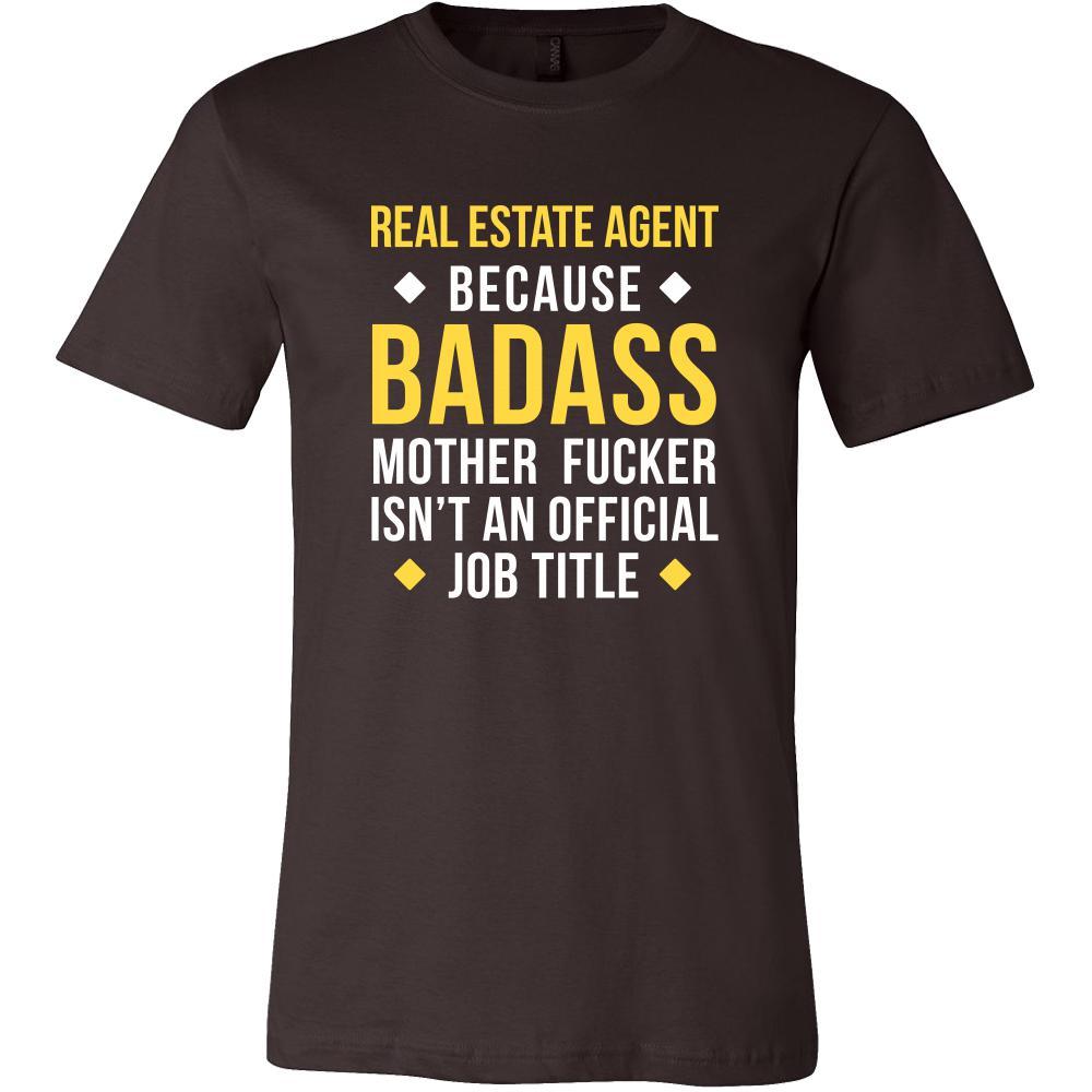 Real Estate Agent Shirt - Real Estate Agent because badass mother fucker isn't an official job title - Profession Gift-T-shirt-Teelime | shirts-hoodies-mugs