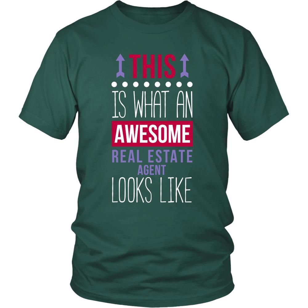 Real Estate Agent Shirt - This is what an awesome Real Estate Agent looks like - Profession Gift-T-shirt-Teelime | shirts-hoodies-mugs