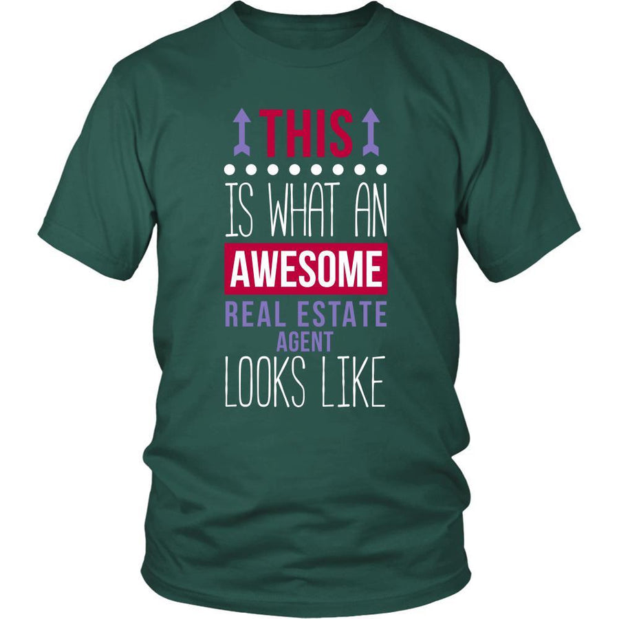 Real Estate Agent Shirt - This is what an awesome Real Estate Agent looks like - Profession Gift-T-shirt-Teelime | shirts-hoodies-mugs