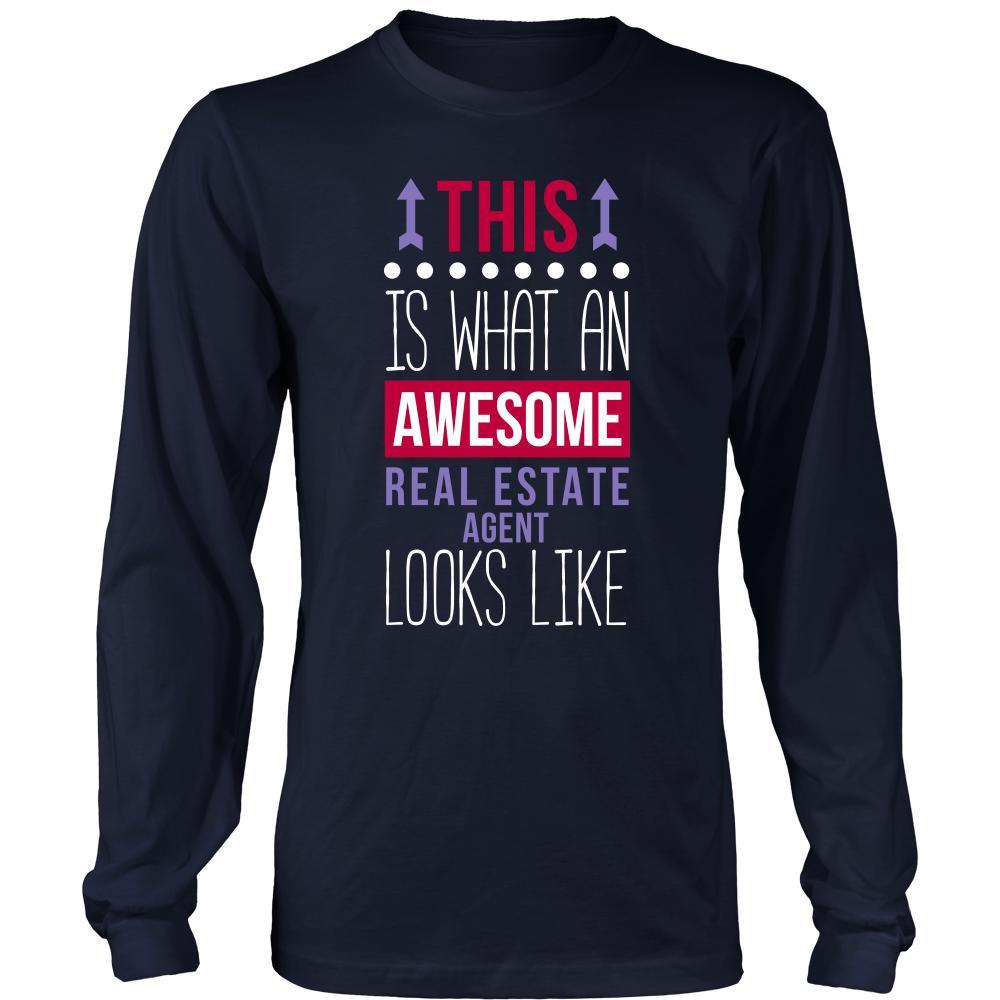 Real Estate Agent Shirt - This is what an awesome Real Estate Agent looks like - Profession Gift-T-shirt-Teelime | shirts-hoodies-mugs