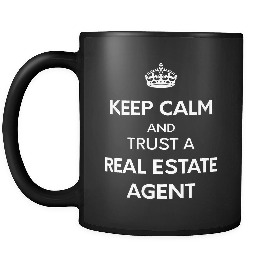 Real Estate Ask Me 11oz Black Mug-Drinkware-Teelime | shirts-hoodies-mugs