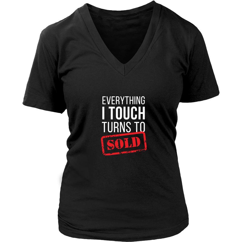 Real Estate Tank Top - Real Estate Everything I touch turns to Sold-T-shirt-Teelime | shirts-hoodies-mugs