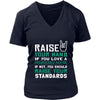 Registered Nurse Shirt - Raise your hand if you love Registered Nurse, if not raise your standards - Profession Gift-T-shirt-Teelime | shirts-hoodies-mugs