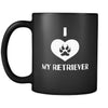 Retriever I Love My Retriever 11oz Black Mug-Drinkware-Teelime | shirts-hoodies-mugs