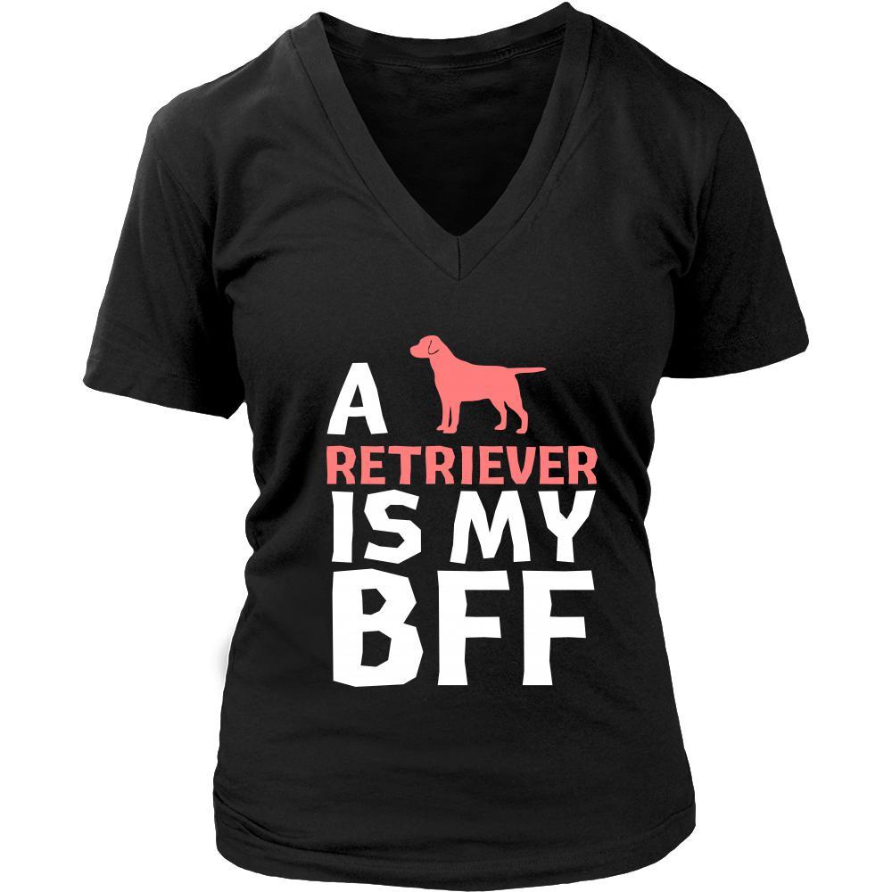 Retriever Shirt - a Retriever is my bff- Dog Lover Gift-T-shirt-Teelime | shirts-hoodies-mugs