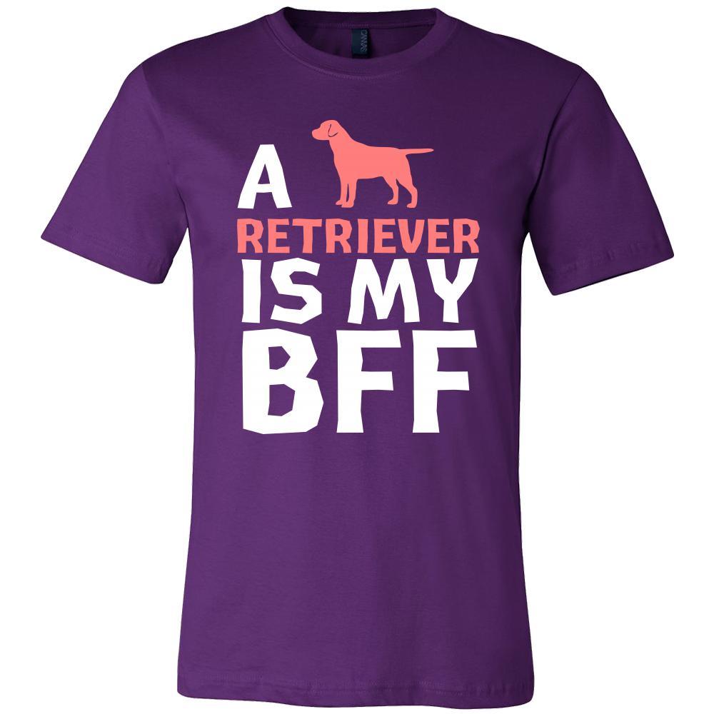 Retriever Shirt - a Retriever is my bff- Dog Lover Gift-T-shirt-Teelime | shirts-hoodies-mugs