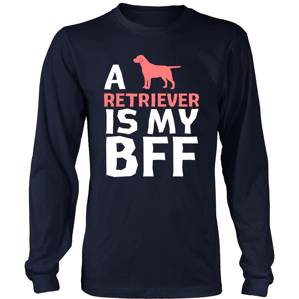 Retriever Shirt - a Retriever is my bff- Dog Lover Gift-T-shirt-Teelime | shirts-hoodies-mugs