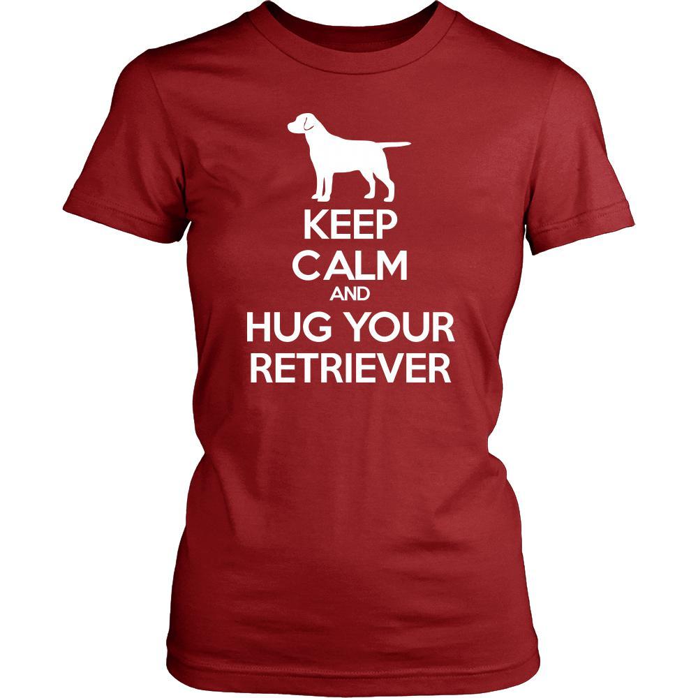 Retriever Shirt - Keep Calm and Hug Your Retriever- Dog Lover Gift-T-shirt-Teelime | shirts-hoodies-mugs