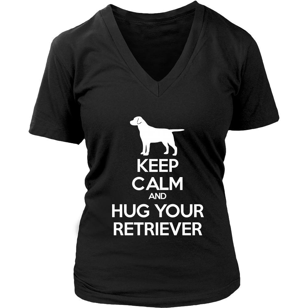 Retriever Shirt - Keep Calm and Hug Your Retriever- Dog Lover Gift-T-shirt-Teelime | shirts-hoodies-mugs