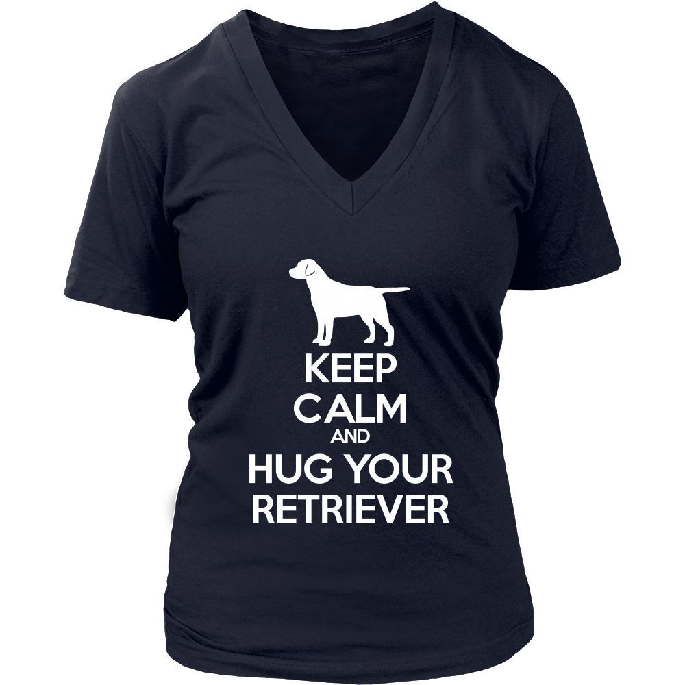 Retriever Shirt - Keep Calm and Hug Your Retriever- Dog Lover Gift-T-shirt-Teelime | shirts-hoodies-mugs