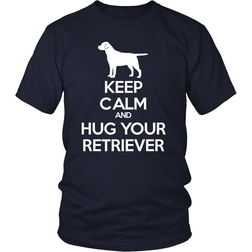 Retriever Shirt - Keep Calm and Hug Your Retriever- Dog Lover Gift-T-shirt-Teelime | shirts-hoodies-mugs