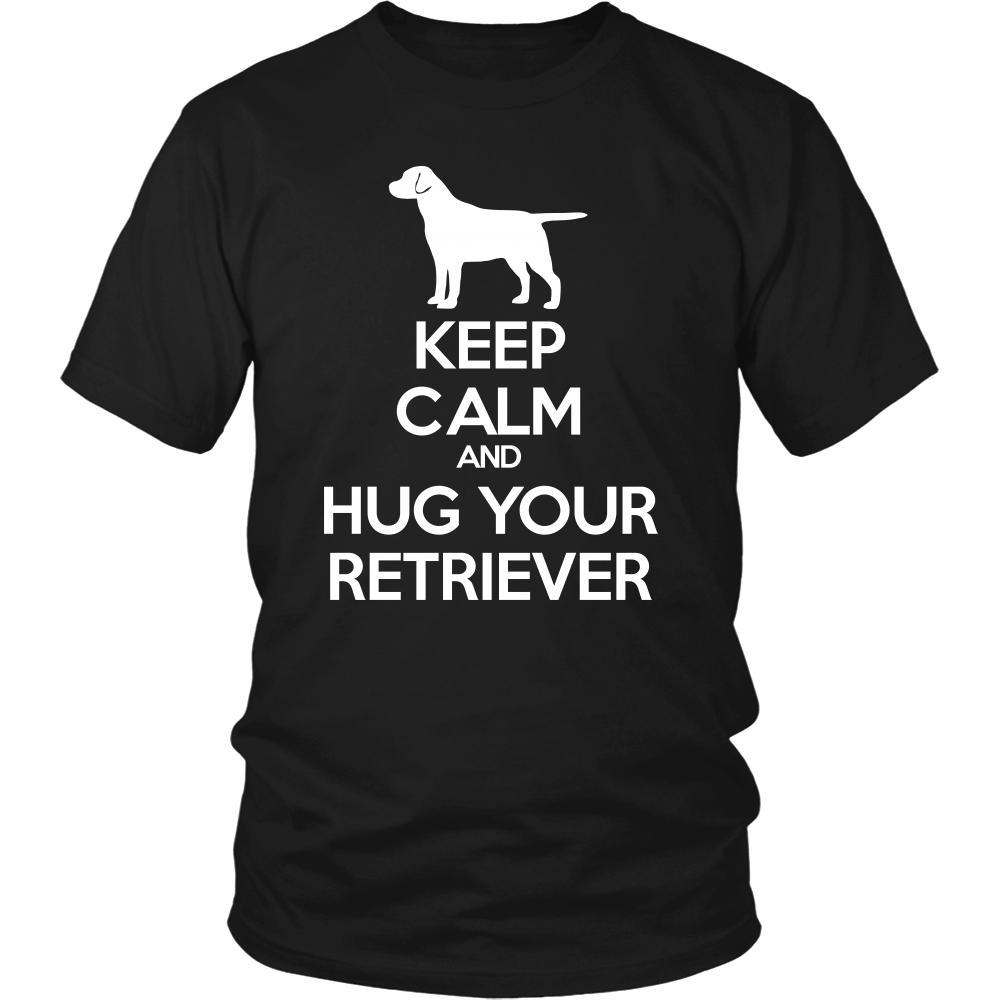 Retriever Shirt - Keep Calm and Hug Your Retriever- Dog Lover Gift-T-shirt-Teelime | shirts-hoodies-mugs