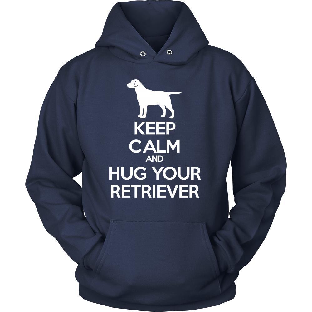 Retriever Shirt - Keep Calm and Hug Your Retriever- Dog Lover Gift-T-shirt-Teelime | shirts-hoodies-mugs