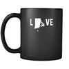 Rhode Island Love Rhode Island 11oz Black Mug-Drinkware-Teelime | shirts-hoodies-mugs