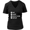 Rock climbing - Eat Sleep Rock climbing Repeat - Climber Hobby Shirt-T-shirt-Teelime | shirts-hoodies-mugs