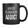 Rock climbing Rock climbing Addict 11oz Black Mug-Drinkware-Teelime | shirts-hoodies-mugs
