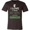 Rock climbing Shirt - I love it when my wife lets me go Rock climbing - Hobby Gift-T-shirt-Teelime | shirts-hoodies-mugs