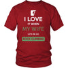 Rock climbing Shirt - I love it when my wife lets me go Rock climbing - Hobby Gift-T-shirt-Teelime | shirts-hoodies-mugs