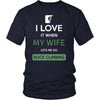 Rock climbing Shirt - I love it when my wife lets me go Rock climbing - Hobby Gift-T-shirt-Teelime | shirts-hoodies-mugs