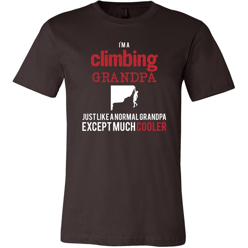 Rock climbing Shirt - I'm a climbing grandpa just like a normal grandpa except much cooler Grandfather Hobby Gift-T-shirt-Teelime | shirts-hoodies-mugs