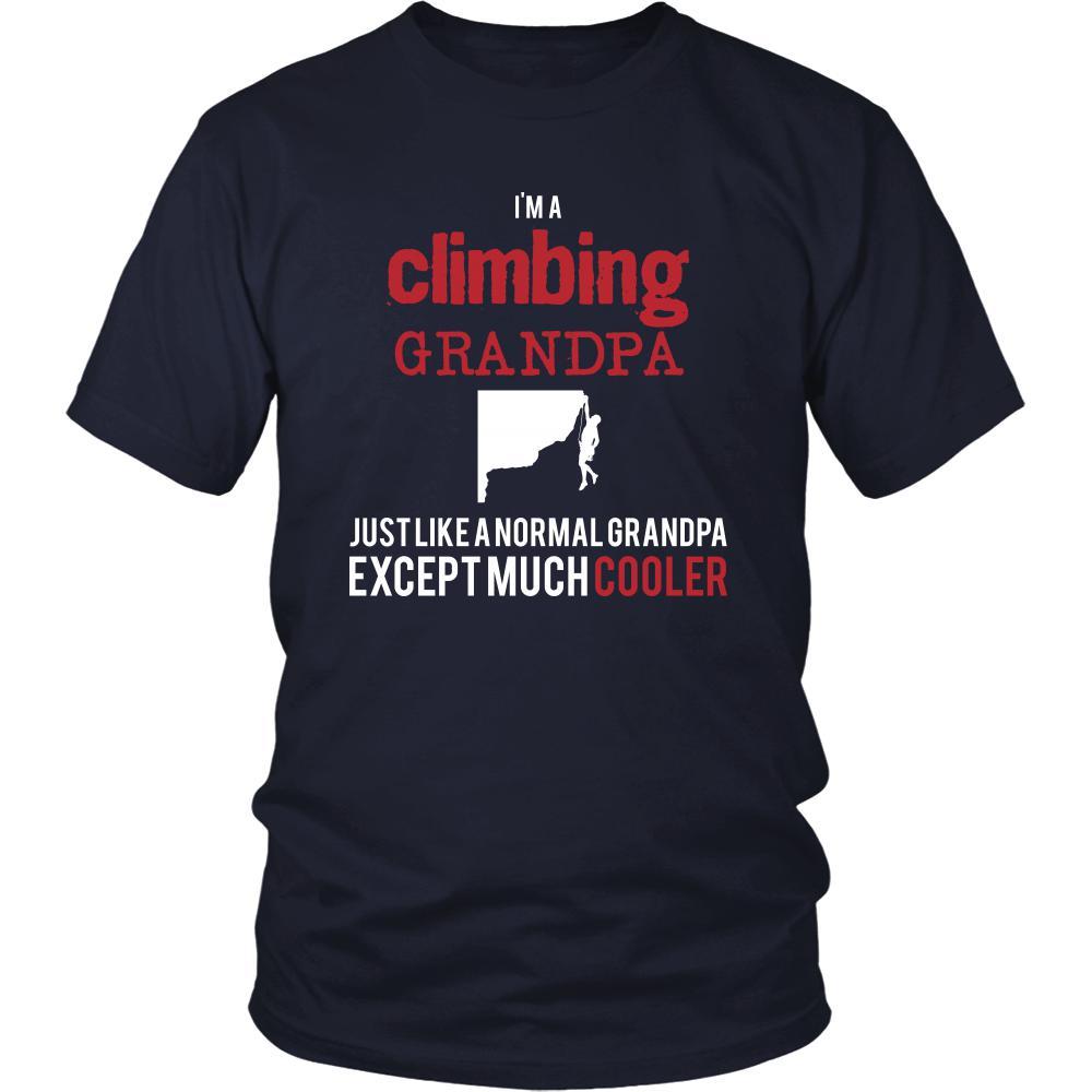 Rock climbing Shirt - I'm a climbing grandpa just like a normal grandpa except much cooler Grandfather Hobby Gift-T-shirt-Teelime | shirts-hoodies-mugs