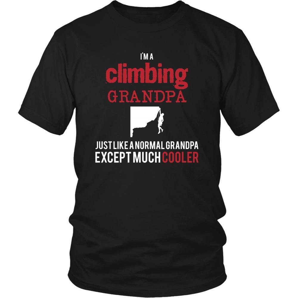 Rock climbing Shirt - I'm a climbing grandpa just like a normal grandpa except much cooler Grandfather Hobby Gift-T-shirt-Teelime | shirts-hoodies-mugs