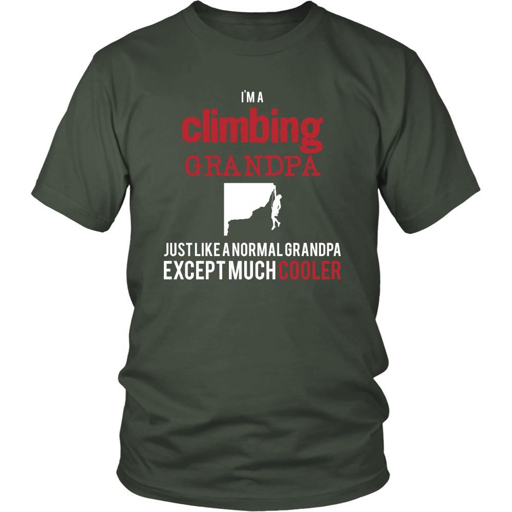 Rock climbing Shirt - I'm a climbing grandpa just like a normal grandpa except much cooler Grandfather Hobby Gift-T-shirt-Teelime | shirts-hoodies-mugs