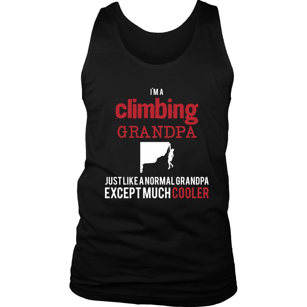 Rock climbing Shirt - I'm a climbing grandpa just like a normal grandpa except much cooler Grandfather Hobby Gift-T-shirt-Teelime | shirts-hoodies-mugs