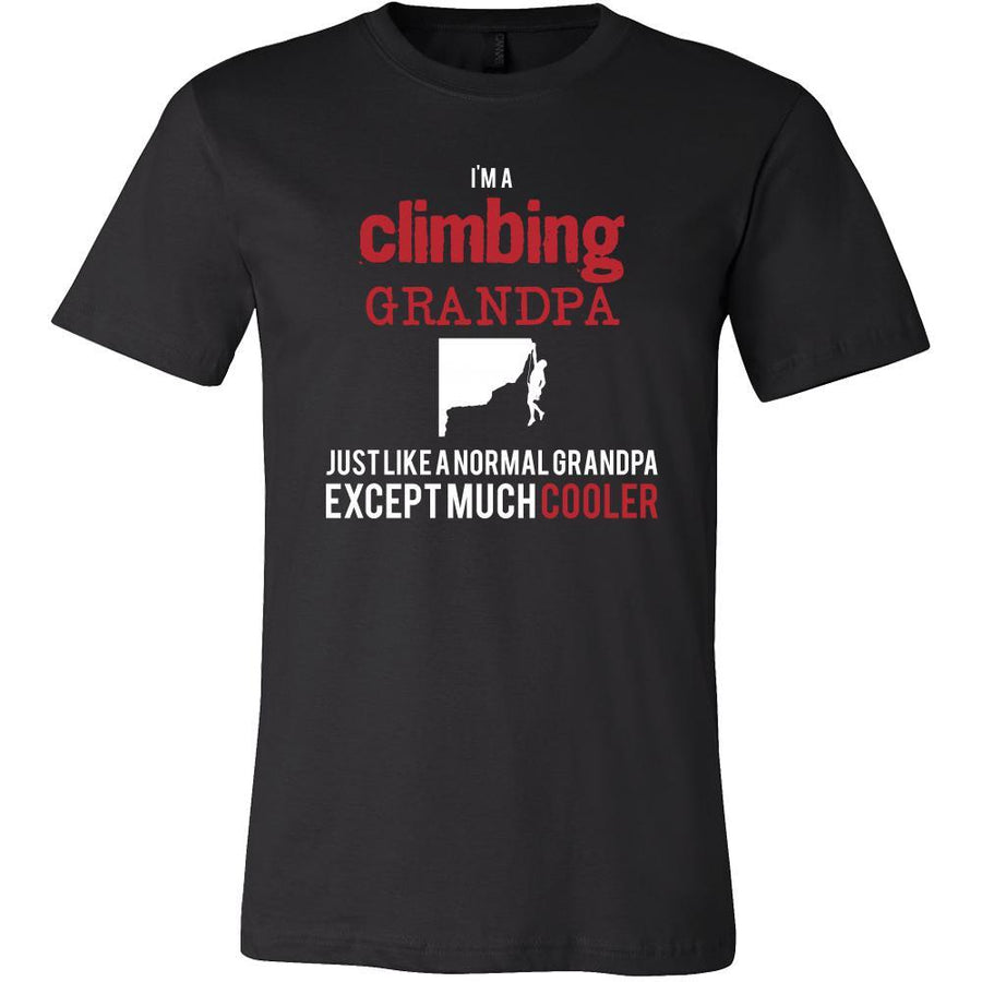 Rock climbing Shirt - I'm a climbing grandpa just like a normal grandpa except much cooler Grandfather Hobby Gift-T-shirt-Teelime | shirts-hoodies-mugs