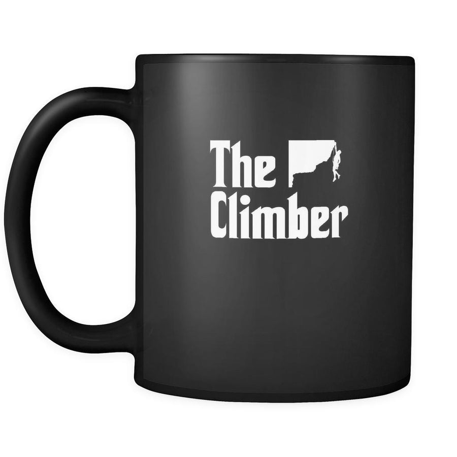 Rock climbing The climber 11oz Black Mug-Drinkware-Teelime | shirts-hoodies-mugs