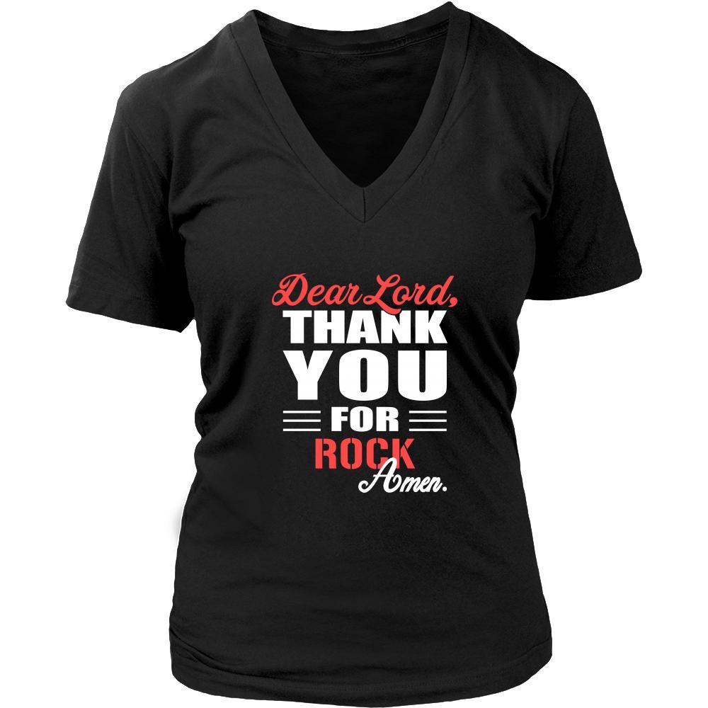 Rock Shirt - Dear Lord, thank you for Rock Amen- Music-T-shirt-Teelime | shirts-hoodies-mugs