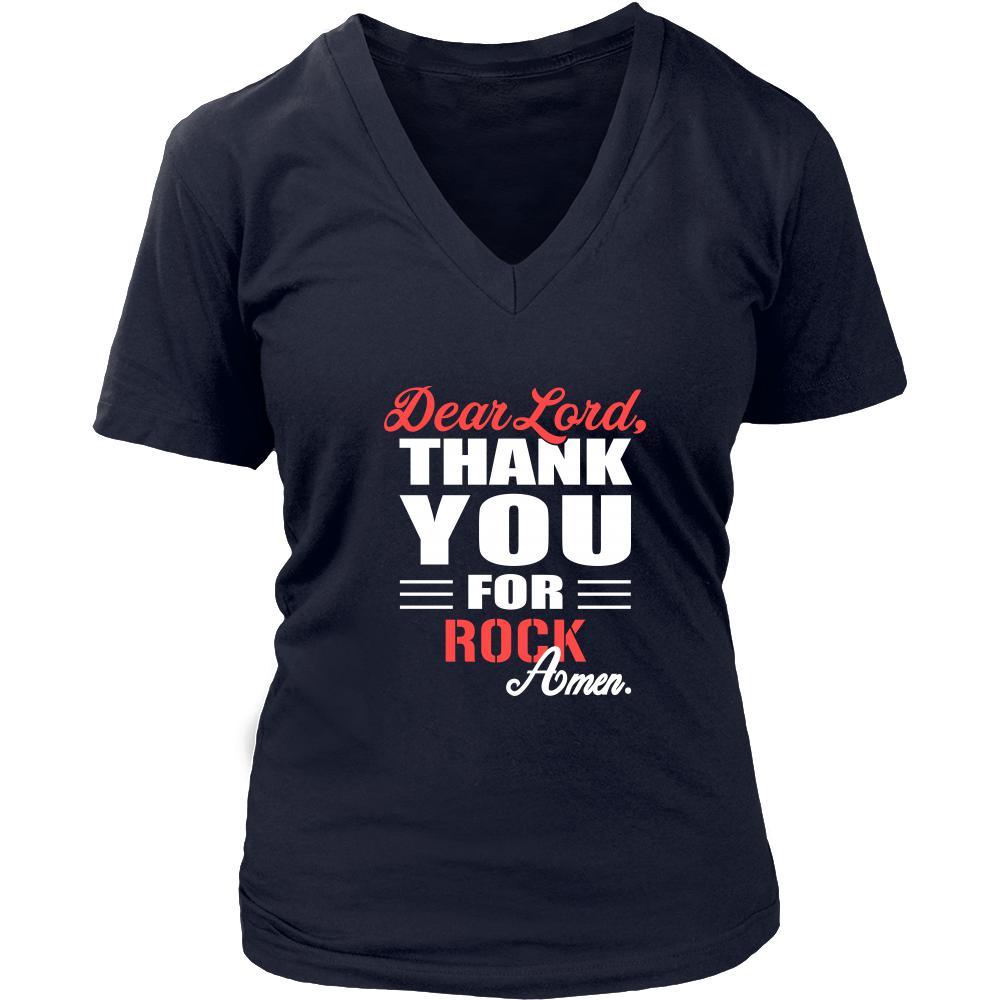 Rock Shirt - Dear Lord, thank you for Rock Amen- Music-T-shirt-Teelime | shirts-hoodies-mugs
