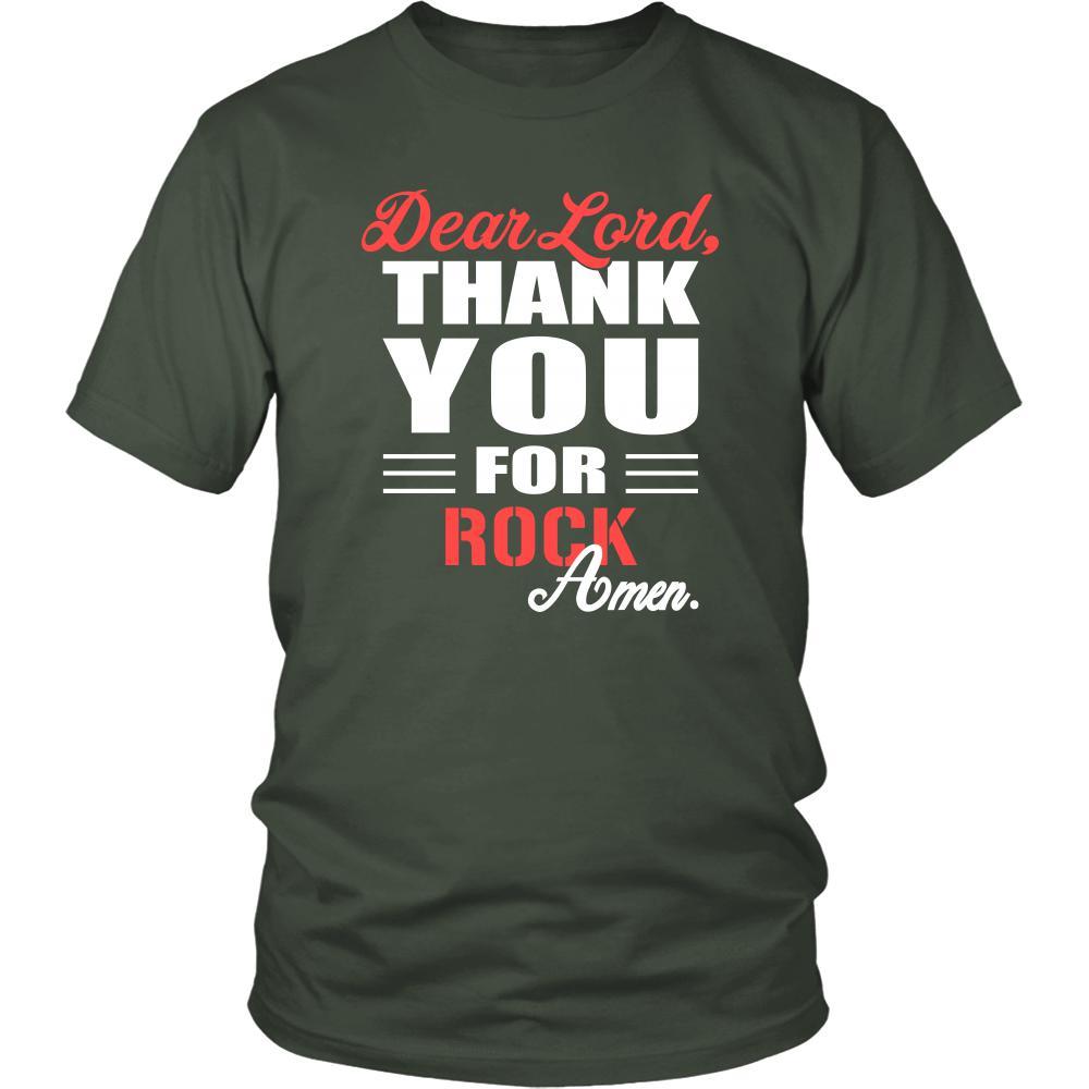 Rock Shirt - Dear Lord, thank you for Rock Amen- Music-T-shirt-Teelime | shirts-hoodies-mugs