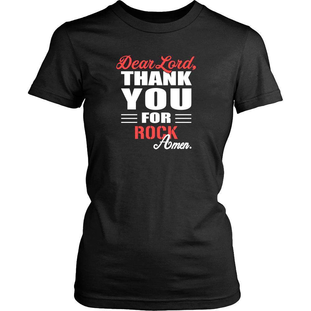 Rock Shirt - Dear Lord, thank you for Rock Amen- Music-T-shirt-Teelime | shirts-hoodies-mugs