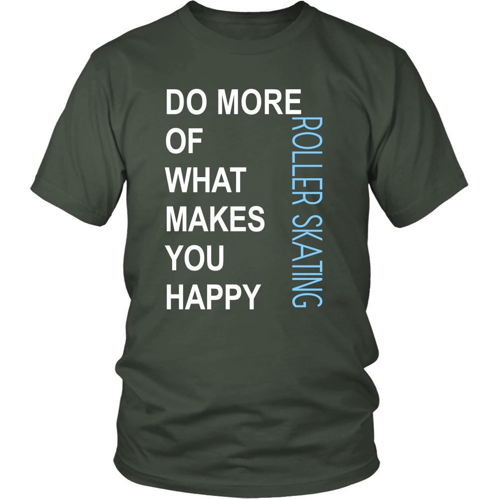 Roller skating Shirt - Do more of what makes you happy Roller skating- Hobby Gift-T-shirt-Teelime | shirts-hoodies-mugs
