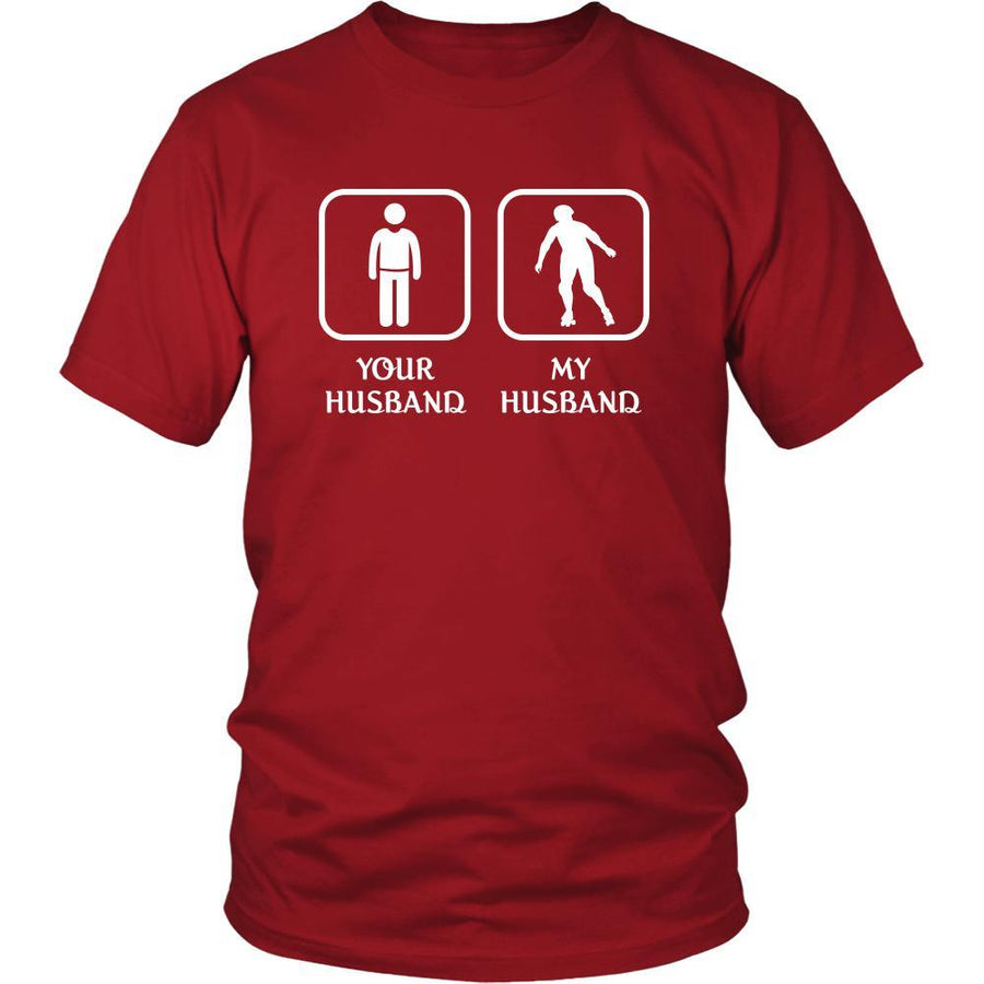 Roller Skating - Your husband My husband - Mother's Day Hobby Shirt-T-shirt-Teelime | shirts-hoodies-mugs