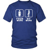 Roller Skating - Your wife My wife - Father's Day Hobby Shirt-T-shirt-Teelime | shirts-hoodies-mugs