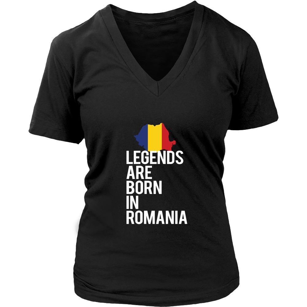 Romania Shirt - Legends are born in Romania - National Heritage Gift-T-shirt-Teelime | shirts-hoodies-mugs