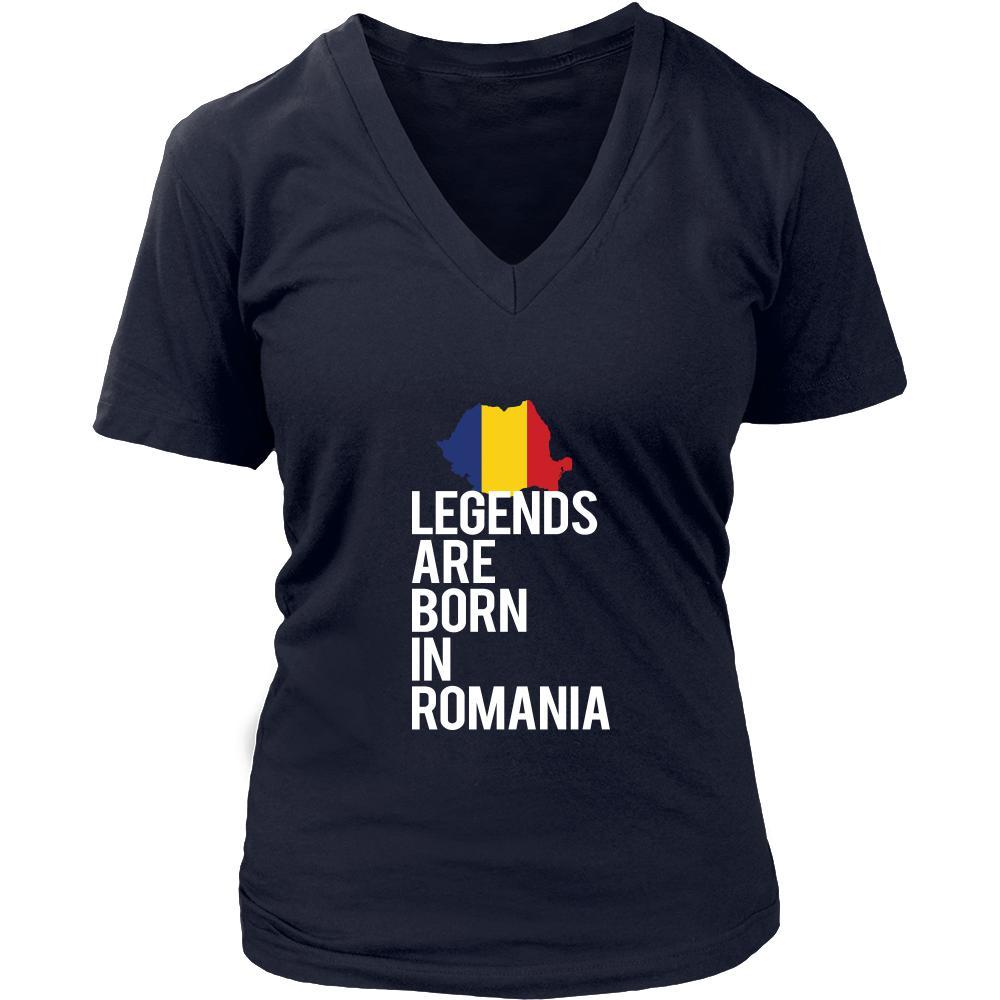 Romania Shirt - Legends are born in Romania - National Heritage Gift-T-shirt-Teelime | shirts-hoodies-mugs