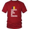 Romania Shirt - Legends are born in Romania - National Heritage Gift-T-shirt-Teelime | shirts-hoodies-mugs