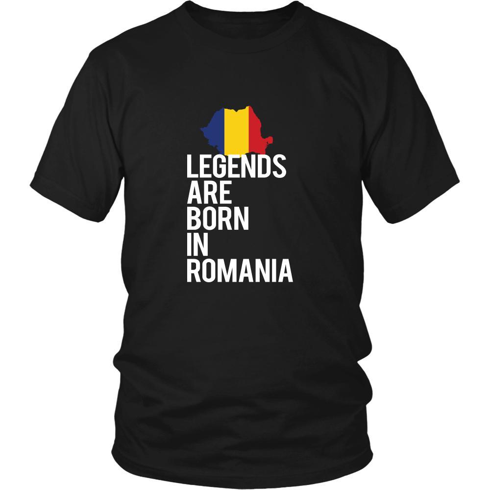 Romania Shirt - Legends are born in Romania - National Heritage Gift-T-shirt-Teelime | shirts-hoodies-mugs