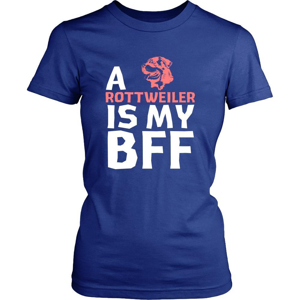 Rottweiler Shirt - a Rottweiler is my bff- Dog Lover Gift-T-shirt-Teelime | shirts-hoodies-mugs