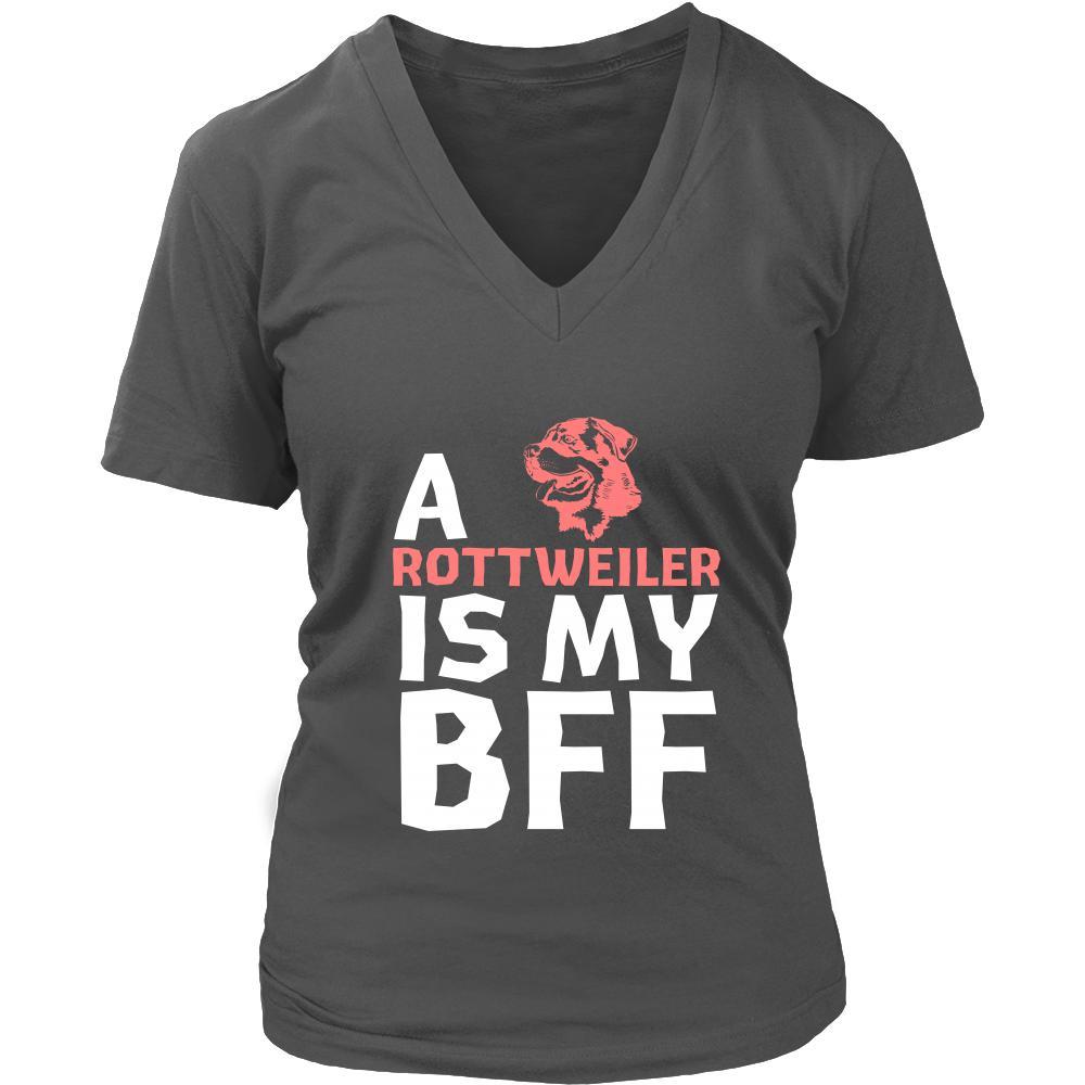 Rottweiler Shirt - a Rottweiler is my bff- Dog Lover Gift-T-shirt-Teelime | shirts-hoodies-mugs