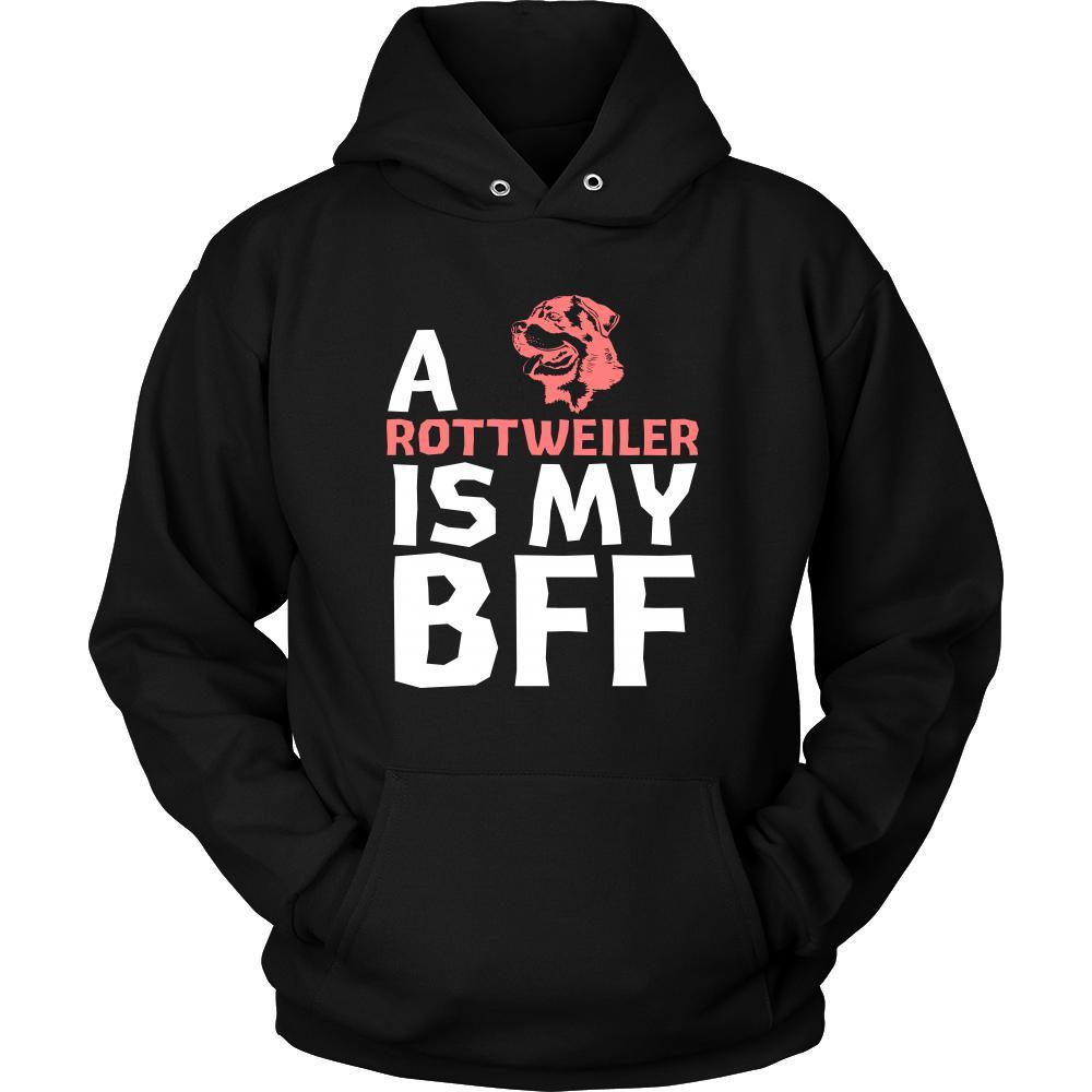 Rottweiler Shirt - a Rottweiler is my bff- Dog Lover Gift-T-shirt-Teelime | shirts-hoodies-mugs