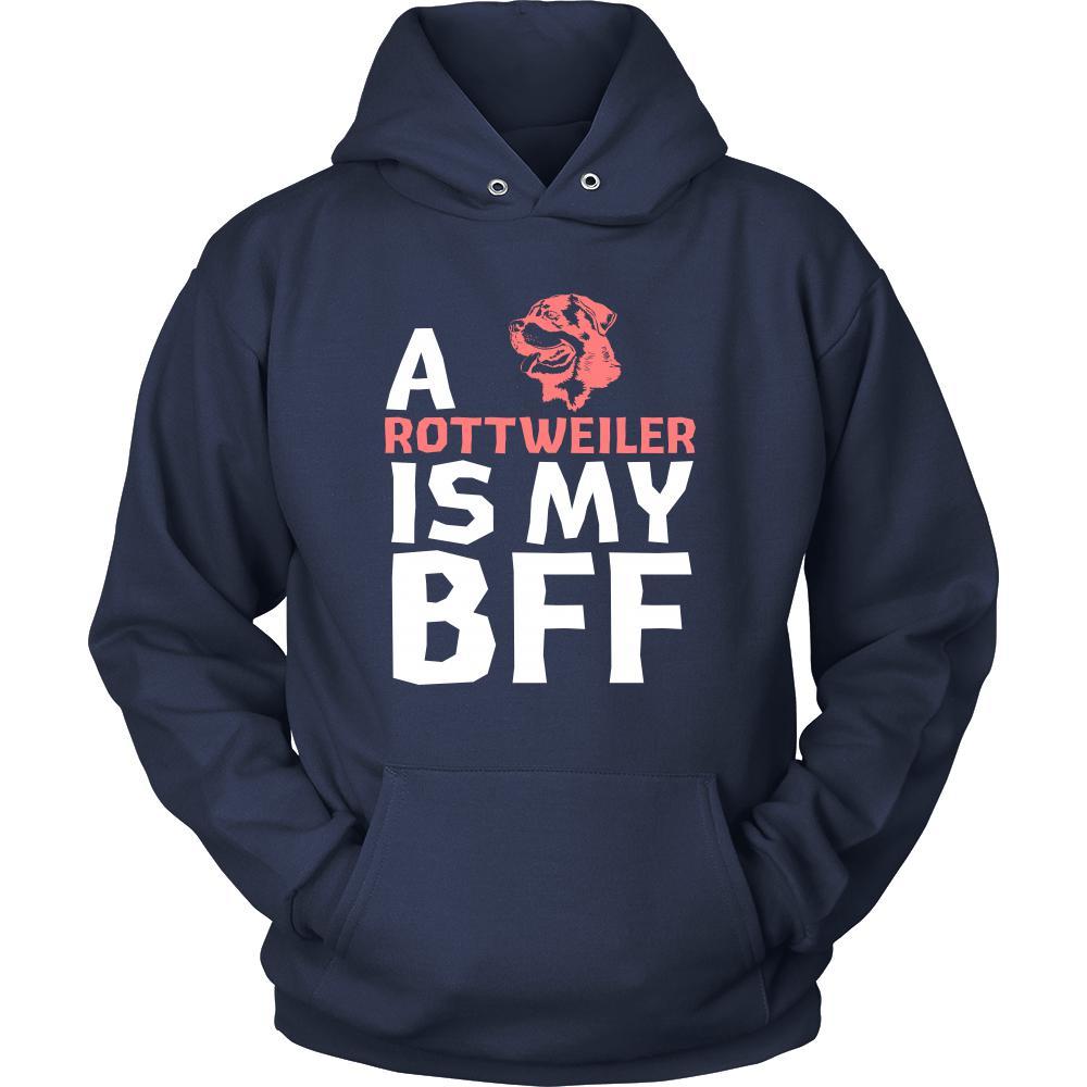 Rottweiler Shirt - a Rottweiler is my bff- Dog Lover Gift-T-shirt-Teelime | shirts-hoodies-mugs