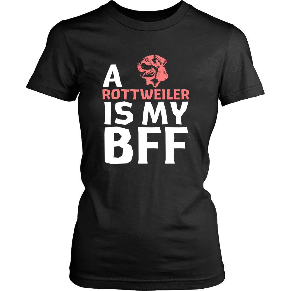 Rottweiler Shirt - a Rottweiler is my bff- Dog Lover Gift-T-shirt-Teelime | shirts-hoodies-mugs